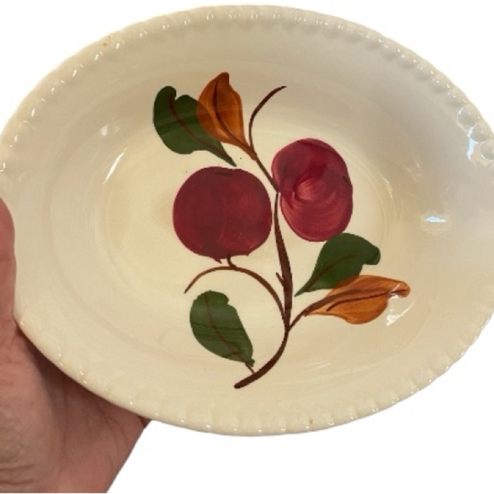 Blue Ridge Southern Pottery, small serving dish, Delicious pattern, hand painted - Picture 5 of 6